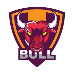 Bull logo design template