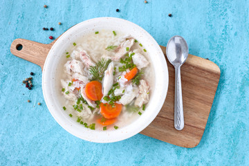 Hühnersuppe mit Reis