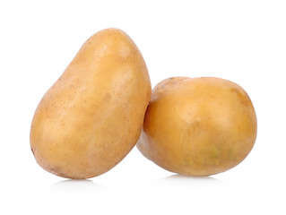 potatoes isolated on white background
