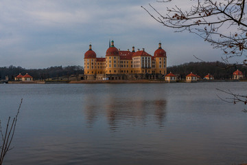 Fototapeta premium Zamek Moritzburg w pobliżu Drezna