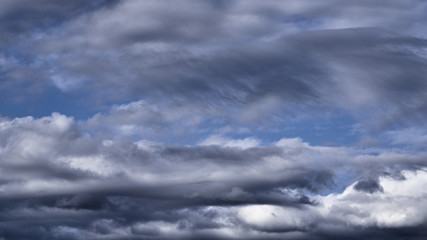 background of dark clouds before the storm