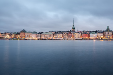 Fototapeta na wymiar View on the Gamla Stan in Stockholm, Sweden.