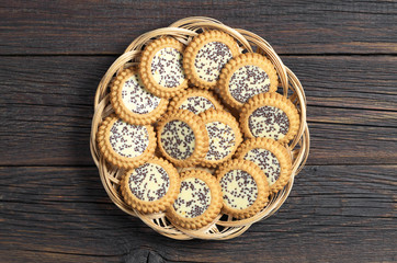 Biscuits with chocolate