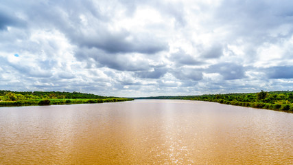 The Olifants River near Kruger Park and Phalaborwa on the border between Limpopo and Mpumalanga Provinces in South Africa