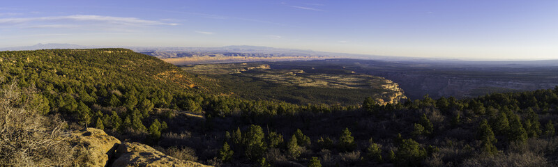 Obraz premium Texas Flat and North Fork Mule Canyon
