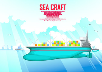 Illustration of a merchant marine vessel