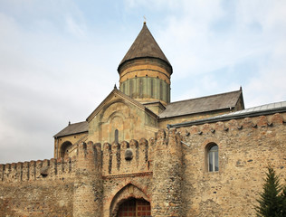Fototapeta na wymiar Svetitskhoveli Cathedral in Mtskheta. Georgia
