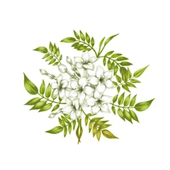 Karte mit Jasminblüten. © marinavorona
