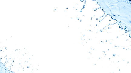 water splash isolated on white background