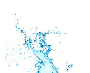 Fototapeta na wymiar water splash isolated on white background