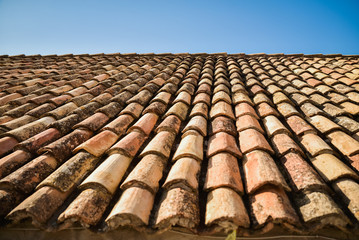 Old roof tiles