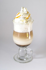 orange latte drink