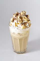 Caramel popcorn milkshake 