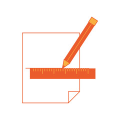 pencil and ruler icon