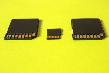 memory card with two adapters