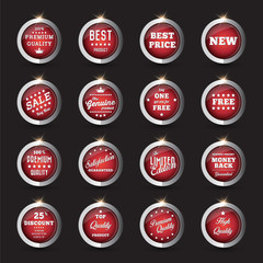 Vintage labels set - glass vintage labels set.Vector design elements