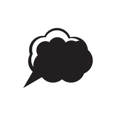 thinking cloud icon image