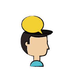 speech bubble design concept 