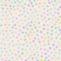 Seamless bright rainbow pattern of small diamonds