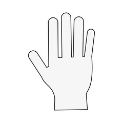 Medical glove isolated icon vector illustration graphic design