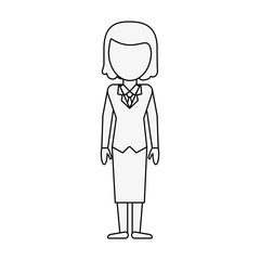 Fototapeta na wymiar Business woman avatar cartoon icon vector illustration graphic design
