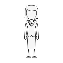Business woman avatar cartoon icon vector illustration graphic design