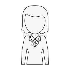Business woman avatar cartoon icon vector illustration graphic design