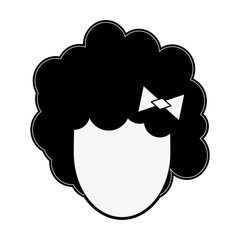 Young woman face icon vector illustration graphic design