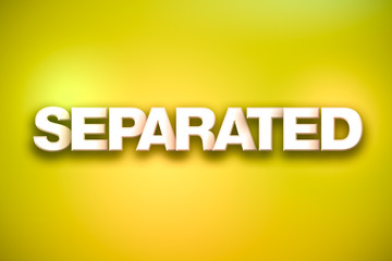 Separated Theme Word Art on Colorful Background