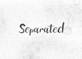 Separated Concept Painted Ink Word and Theme