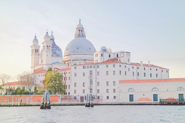 The castle in pastel colors It is beautiful.