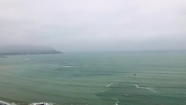 Shot of ocean in Peru