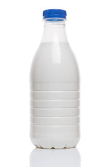 Plastic bottle of milk