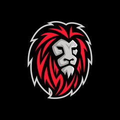 Vector of lion head, lion logo template