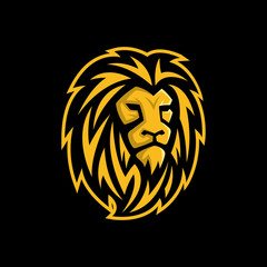 Vector of lion head, lion logo template
