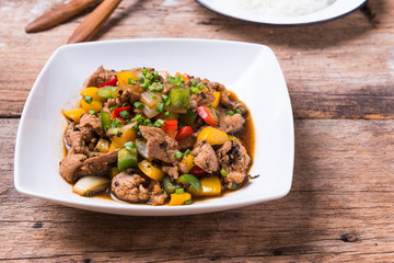 Stir Fried Pork with Black Pepper