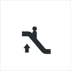 Escalator icon. Vector Illustration