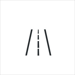 Road icon. Vector Illustration