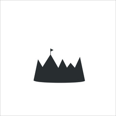 Mountains icon. Vector Illustration