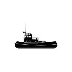 Fototapeta premium towboat icon. Water transport elements. Premium quality graphic design icon. Simple icon for websites, web design, mobile app, info graphics