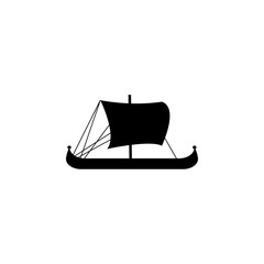 Medieval boat icon. Water transport elements. Premium quality graphic design icon. Simple icon for websites, web design, mobile app, info graphics