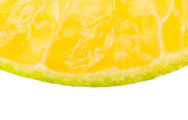 Tangerine Orange Slice Fruits Background Macro Style