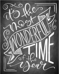 It’s the Most Wonderful Time of the Year calligraphy © Ali