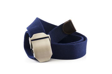blue belt isolated on white background