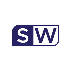 Obraz premium initial letter logo simple shape