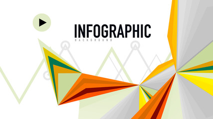 Modern triangle presentation template