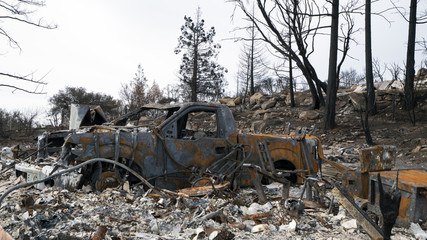 Fototapeta premium Sonoma & Napa Valley Wildfires in October 2017
