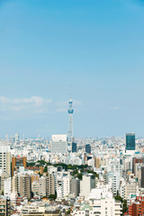 Naklejka premium 都市風景 東京