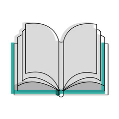 Book open isolated icon vector illustration graphic design