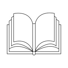 Book open isolated icon vector illustration graphic design